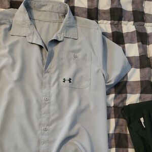 Under Armour Boys Ligbt Grey Casual Shirt